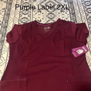 Purple Heart Scrub Top